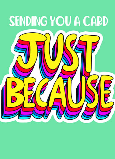 Just Because Uplifting Cards Card Cover