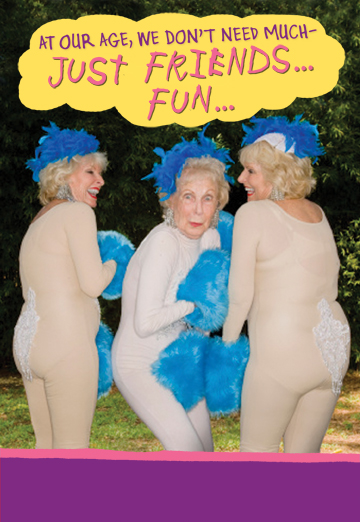 Just Friends Fun 5x7 greeting Card Cover
