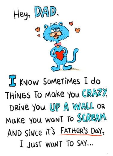 Just Sometimes FD Father's Day Card Cover