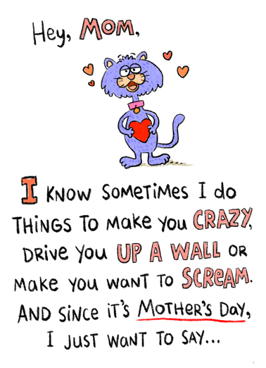 Just Sometimes MDAY For Mom Card Cover