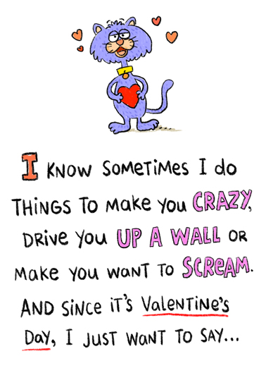 Just Sometimes Valentine's Day Ecard Cover