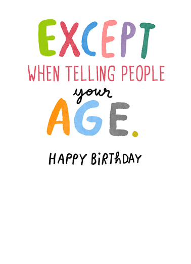 Keep it Real Birthday Ecard Inside