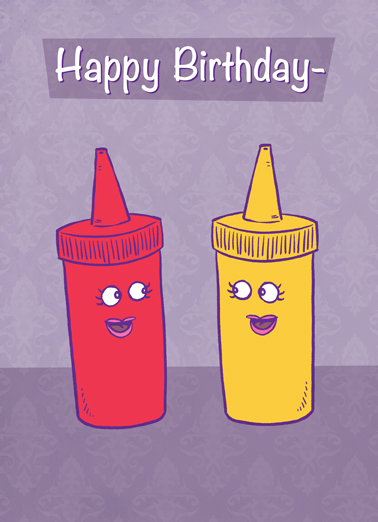 Ketchup Birthday Ecard Cover