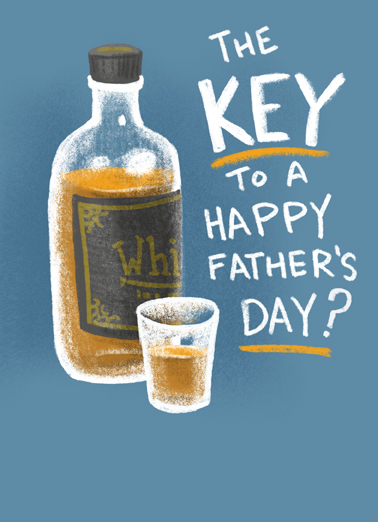 Key to Dad Father's Day Card Cover