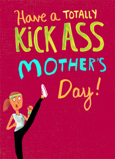 Kick Ass Mother Funny Card Cover