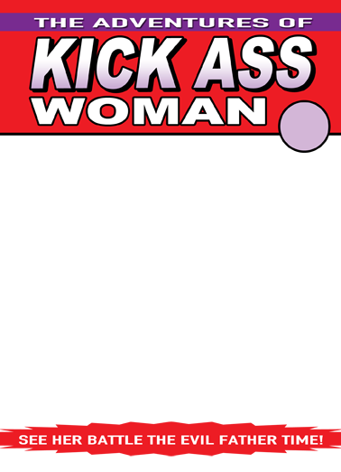 Kick Ass Woman Add Your Photo Card Cover