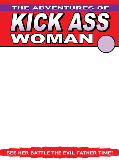 Kick Ass Woman Custom Photo Ecard Cover