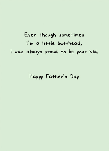 Kid FD Father's Day Ecard Inside