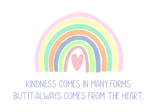 Kindness Rainbow Tim Card Cover