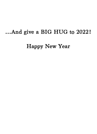 Kiss Good-Bye New Year's Card Inside
