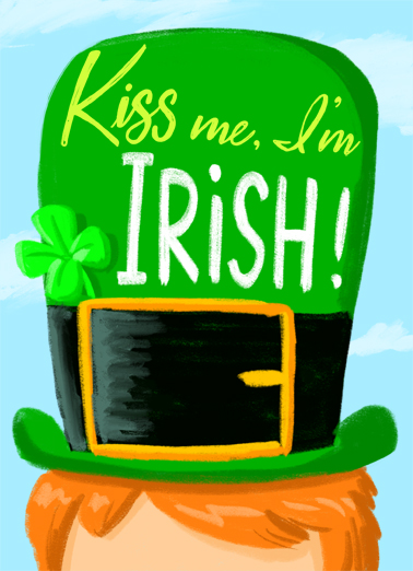 Kiss Me I'm Irish Kevin Card Cover