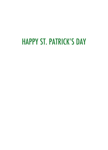 Kiss Me VAC St. Patrick's Day Card Inside