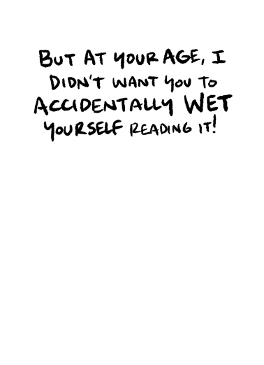 LOL Bday Card Humorous Card Inside