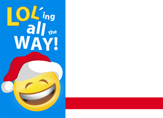 LOL Emoji Christmas Ecard Cover