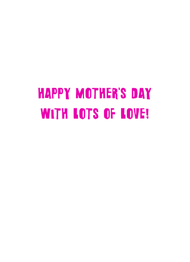 LOVE Heart Lettering For Mom Ecard Inside