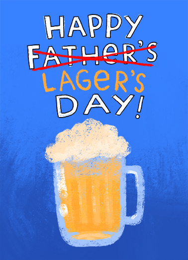Lager's Day Beer Card Cover