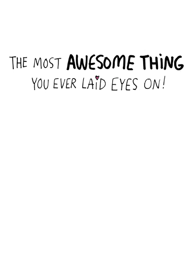 Laid Eyes On For Husband Ecard Inside