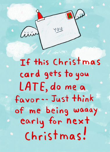 Late Christmas Card Christmas Ecard Cover