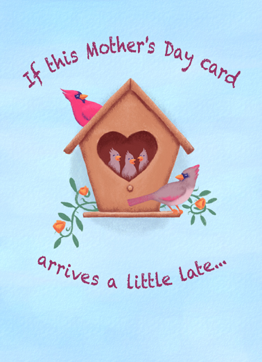 Late Mother's Day Birds Lee Card Cover