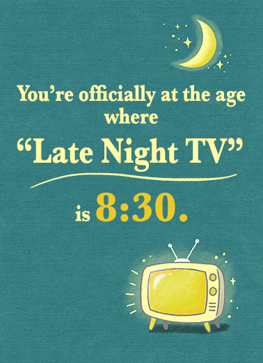 Late Night TV  Card Cover