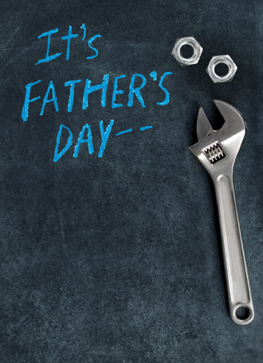 Left Nut Father's Day Card Cover