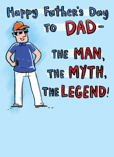 Legend (FD) Father's Day Card Cover