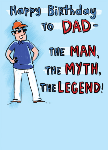 Legend For Dad For Dad Card Cover