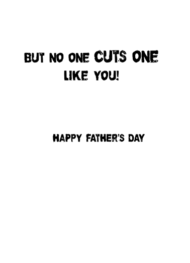 Legendary Bunyan Father's Day Card Inside