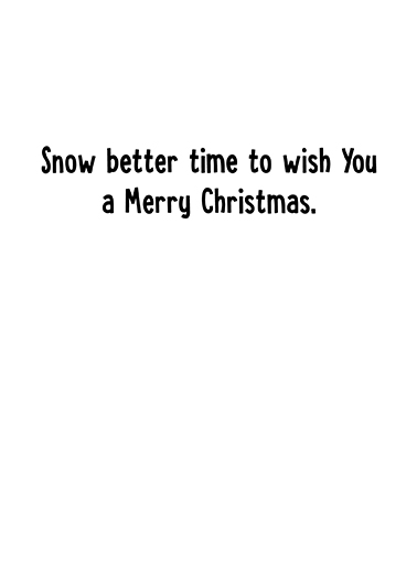 Let it Snow Bears Christmas Card Inside