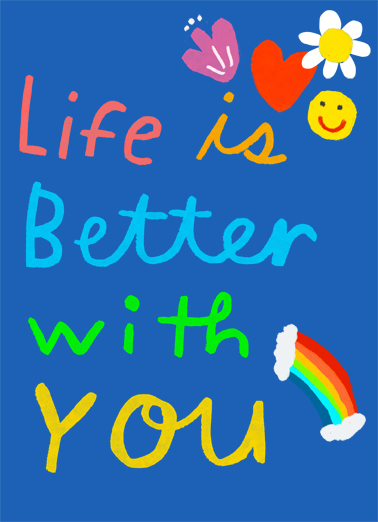 Life is Better For Friend Ecard Cover