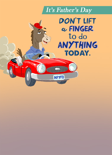 Lift Finger Humorous Card Cover