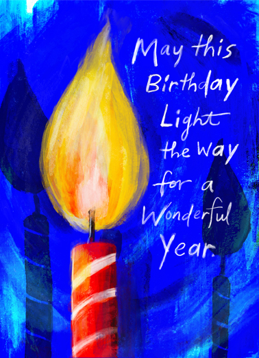 Light The Way Birthday Ecard Cover