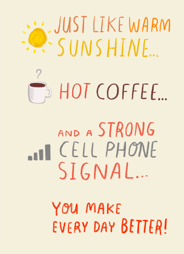Like Hot Coffee  Card Cover
