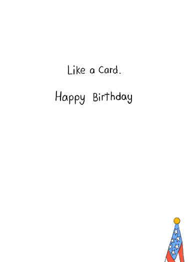 Like a Card BDAY Birthday Card Inside