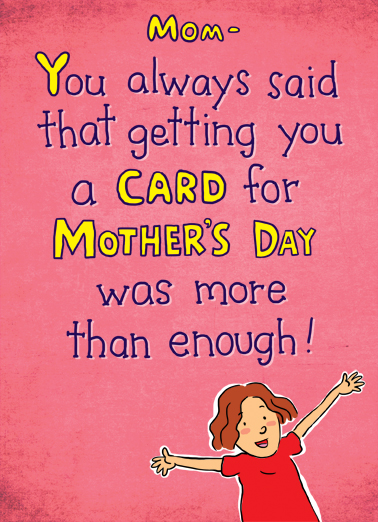 Listened To You Mother's Day Card Cover