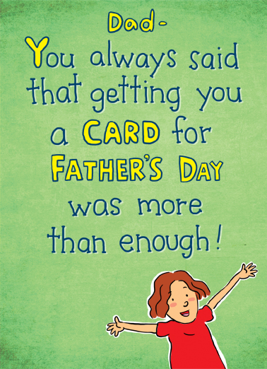 Listened to You For Dad Card Cover