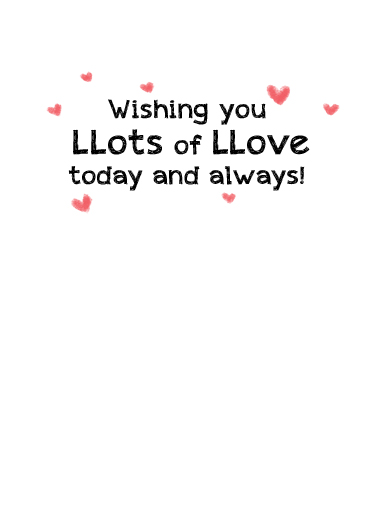 Llots of Llove VAL Valentine's Day Ecard Inside