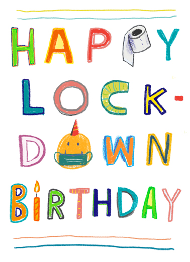 Lockdown Birthday  Card Cover