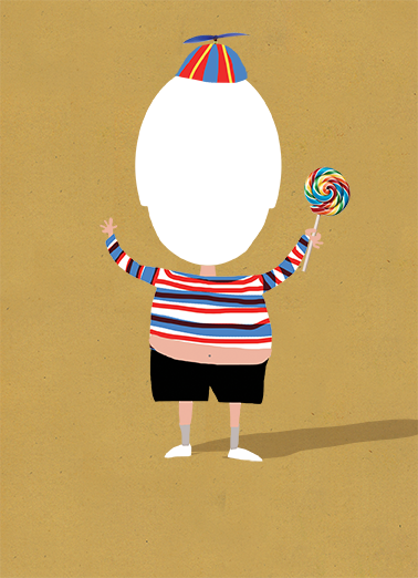 Lollipop Kid For Him Ecard Cover