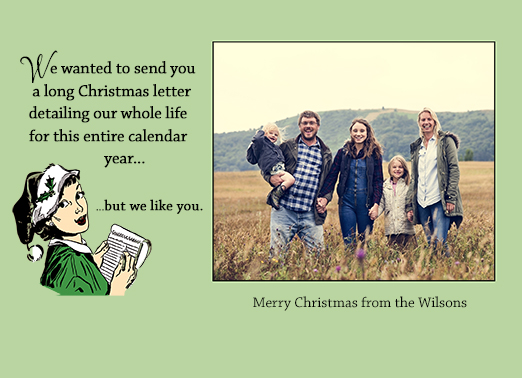 Fun Add Your Photo Christmas Cards and Flats Sarcastic Funny Christmas Card | Christmas someecards funny sarcasm lol family photo fun portrait letter long, end of year, hilarious retro