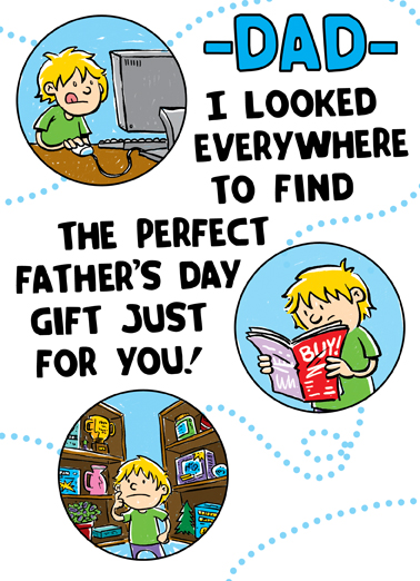 Looked Everywhere For Dad Card Cover