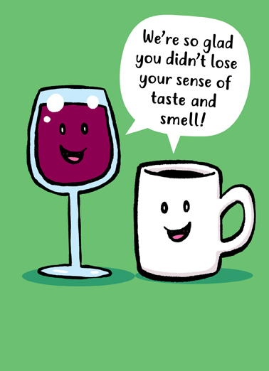 Lose Sense of Smell Wine Ecard Cover