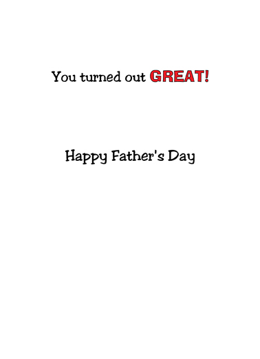 Lot of Work Dad From Daughter Card Inside