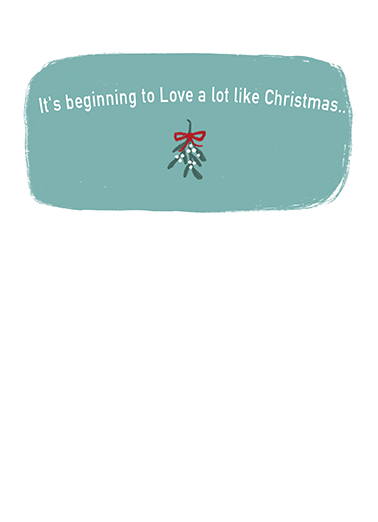 Love A Lot Xmas Christmas Card Inside