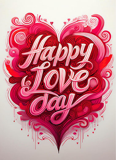 Love Filled Valentine Valentine's Day Card Cover