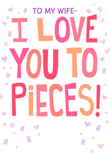 Love To Pieces Mother's Day Ecard Cover