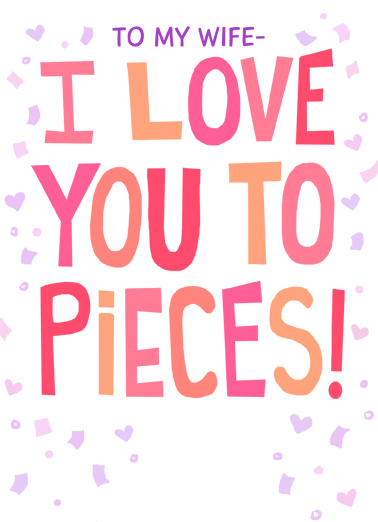 Love To Pieces Mother's Day Card Cover