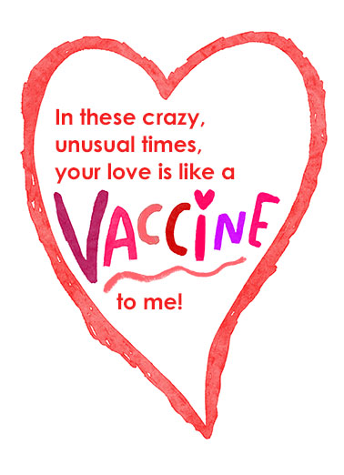 Love Vaccine Birthday Card Cover