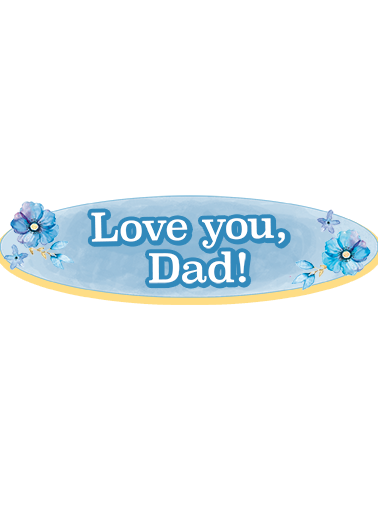 Love You Dad FD Add Your Photo Card Cover