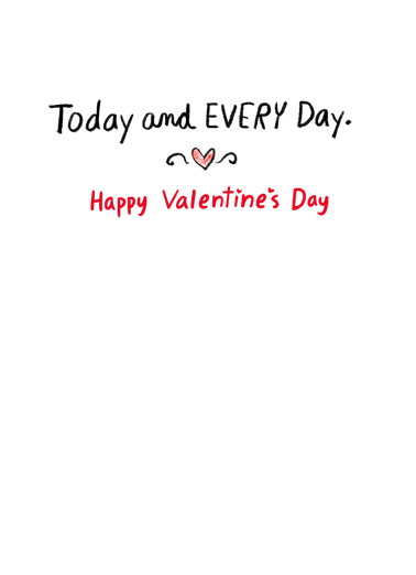 Love and Heart Hugs Valentine's Day Ecard Inside